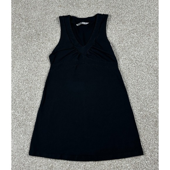 Athleta Dresses & Skirts - Athleta Senorita Dress Womens Medium Black Sleeveless V Neck Organic Cotton